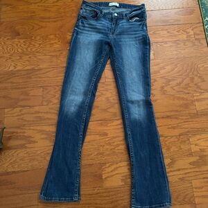 BKE Women's Dark Indigo Flare Jeans